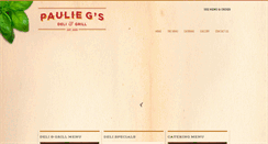 Desktop Screenshot of pauliegsdeli.com