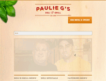 Tablet Screenshot of pauliegsdeli.com